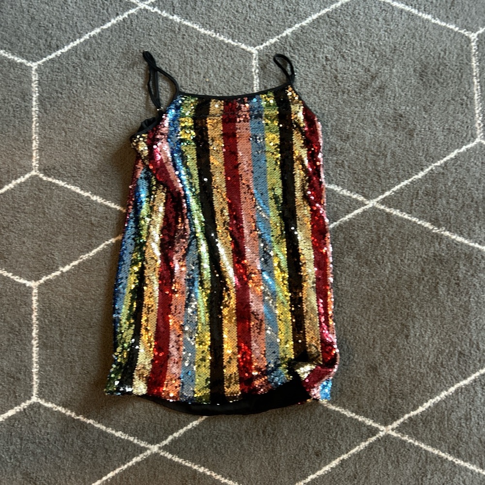 Forever 21 Multicolor Sequin Mini Dress